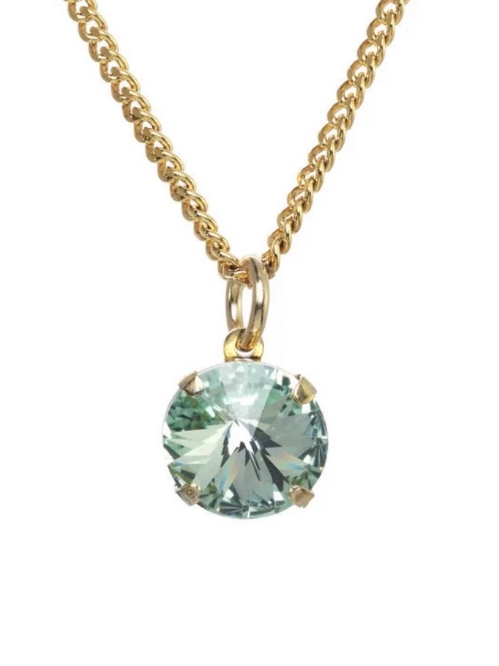 TOVA Talia mint stone Gold Necklace - Picture 2 of 4